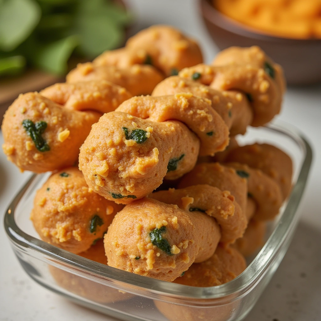 4. Spinach, Cheese, and Sweet Potato Twists