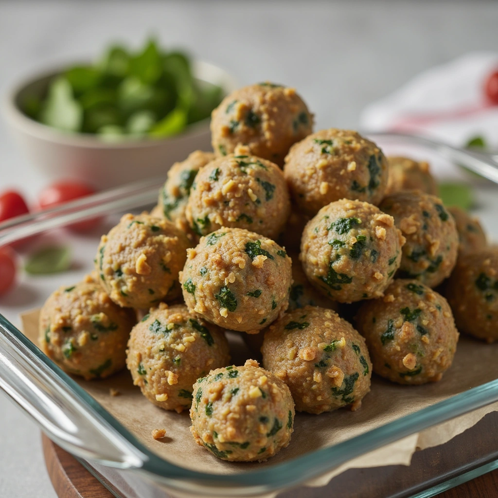 14. Spinach and Cheese Meatball Treats