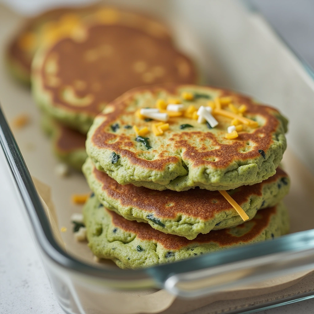 16. Spinach and Cheese Doggie Pancakes