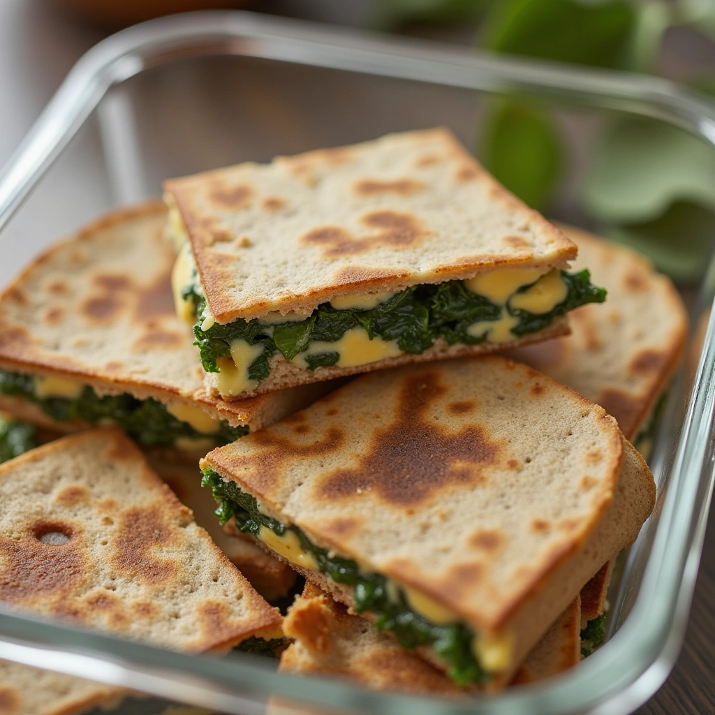 18. Spinach and Cheese Doggie Quesadillas