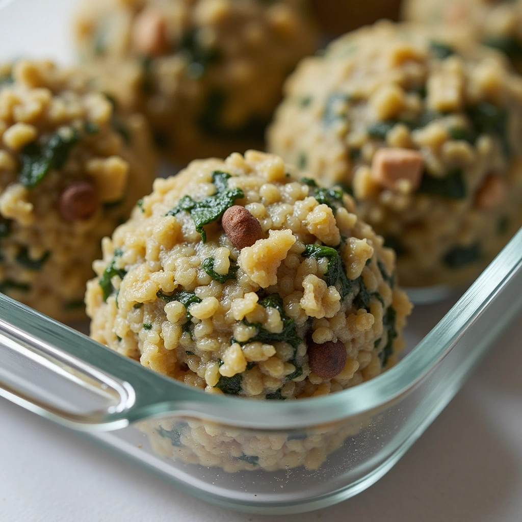 23. Spinach and Cheese Dog Stuffing Balls