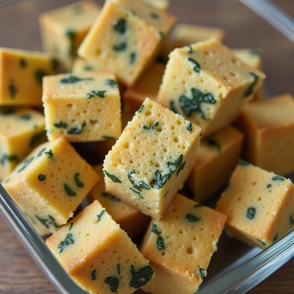 25. Spinach and Cheese Doggie Croutons