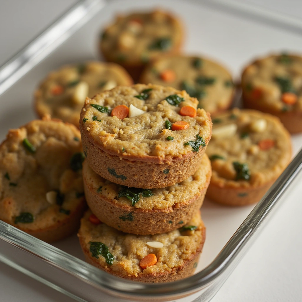 26. Spinach and Cheese Doggie Muffins with Carrots