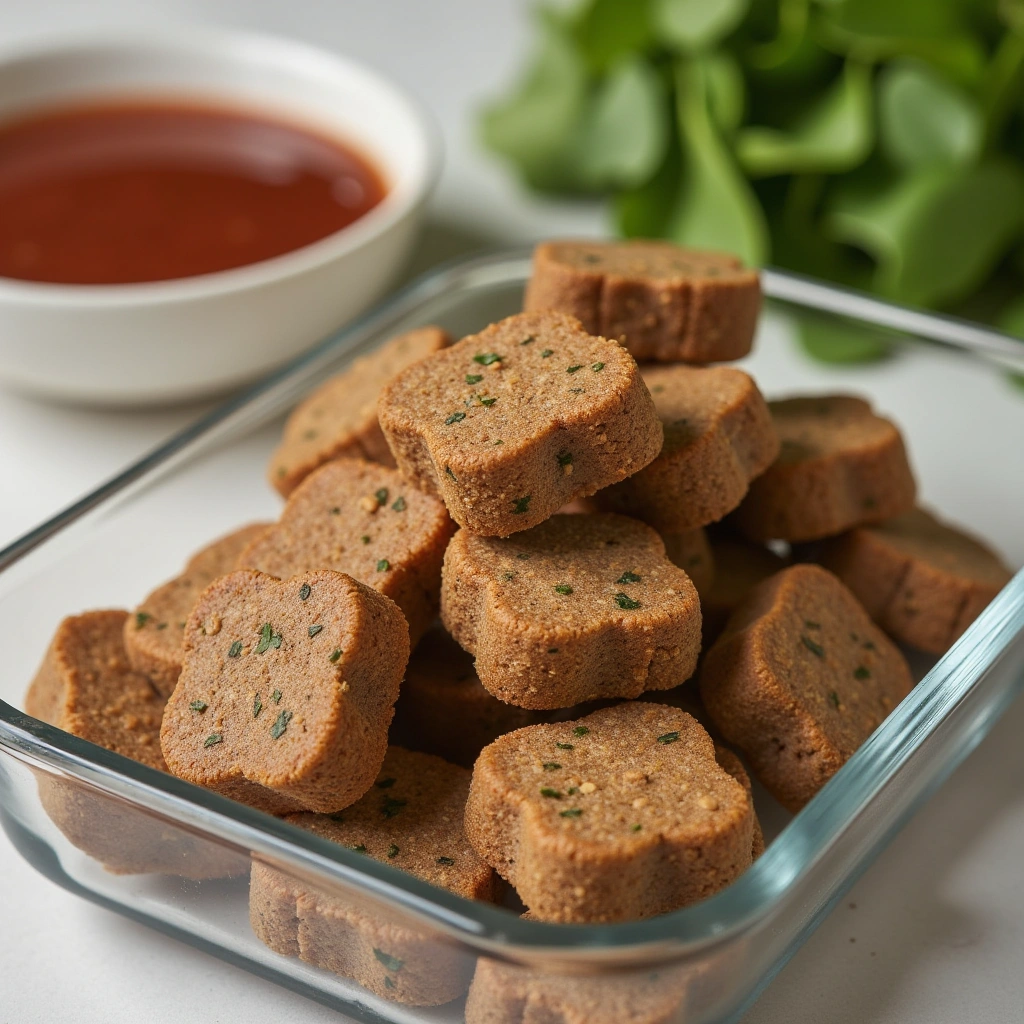 4. Spinach and Chicken Liver Training Treats