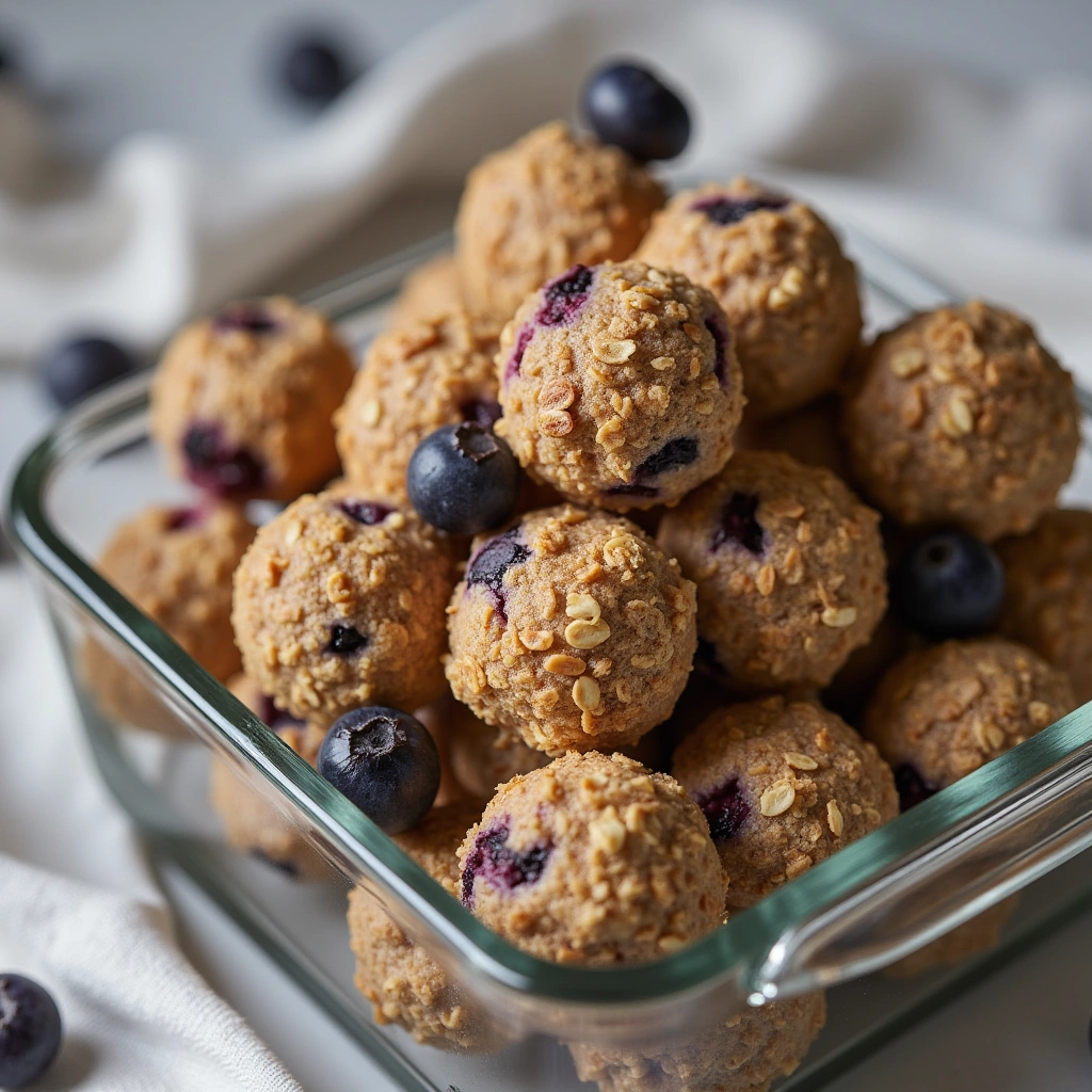 2. Soft Blueberry and Oat Puppy Bites