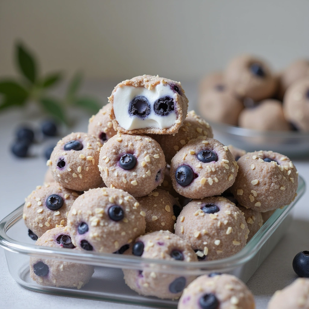 5. Homemade Freeze-Dried Yogurt and Blueberry Treats