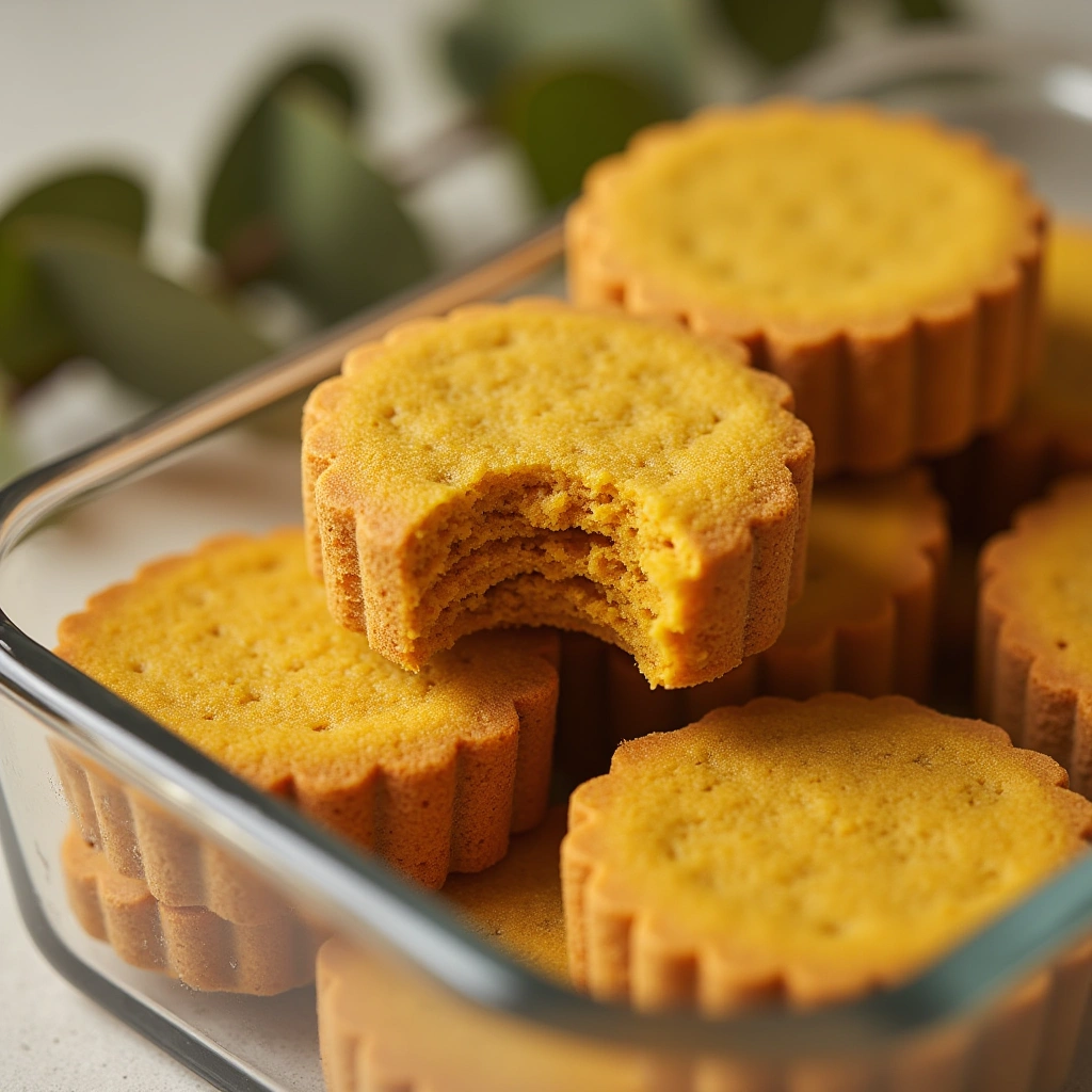 1. Turmeric Peanut Butter Biscuits