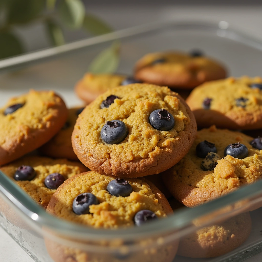 5. Blueberry, Turmeric, and Fish Oil Dog Cookies