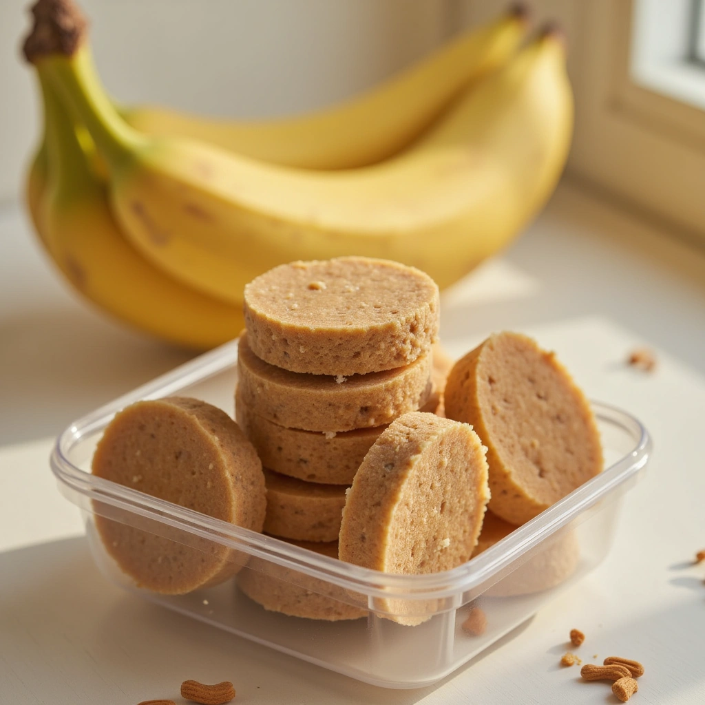 1. Peanut Butter and Banana Frozen Treats