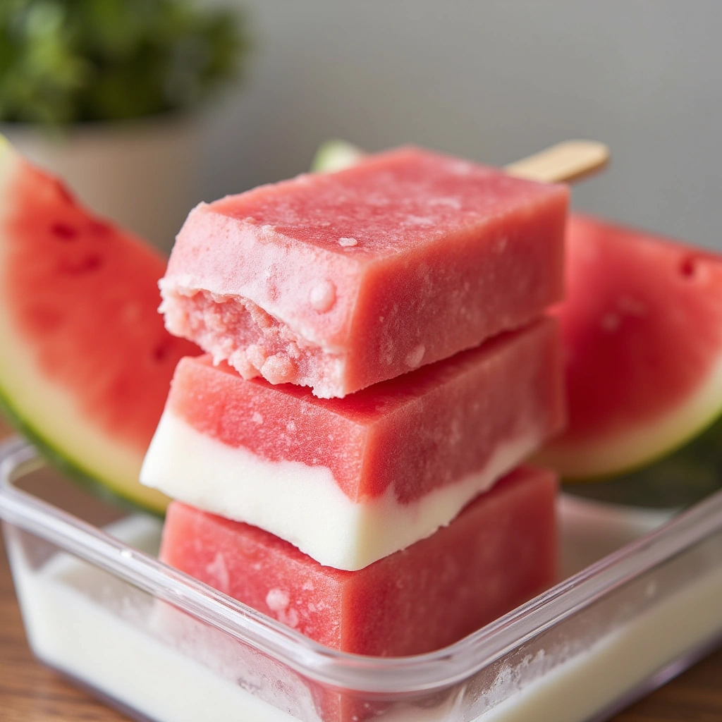 3. Watermelon & Greek Yogurt Pops