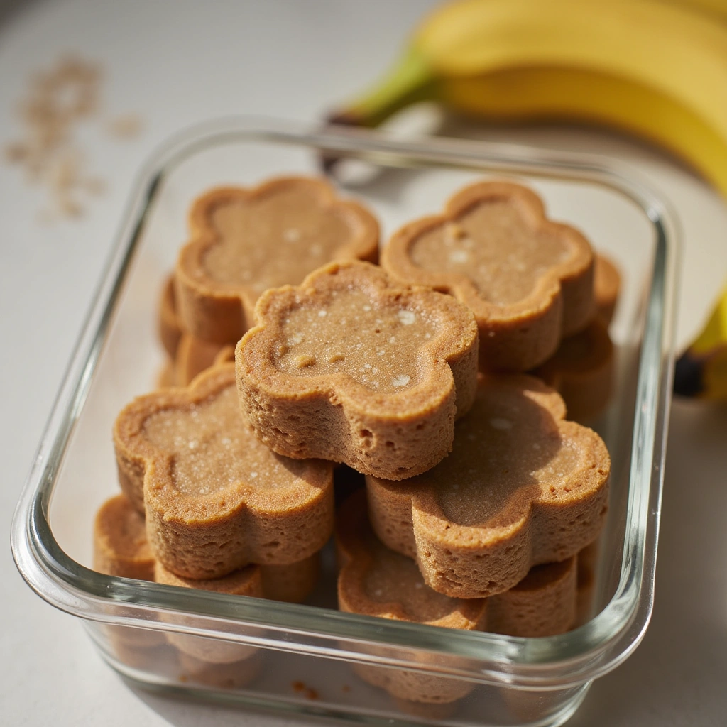 2. Chewy Peanut Butter & Banana Treats