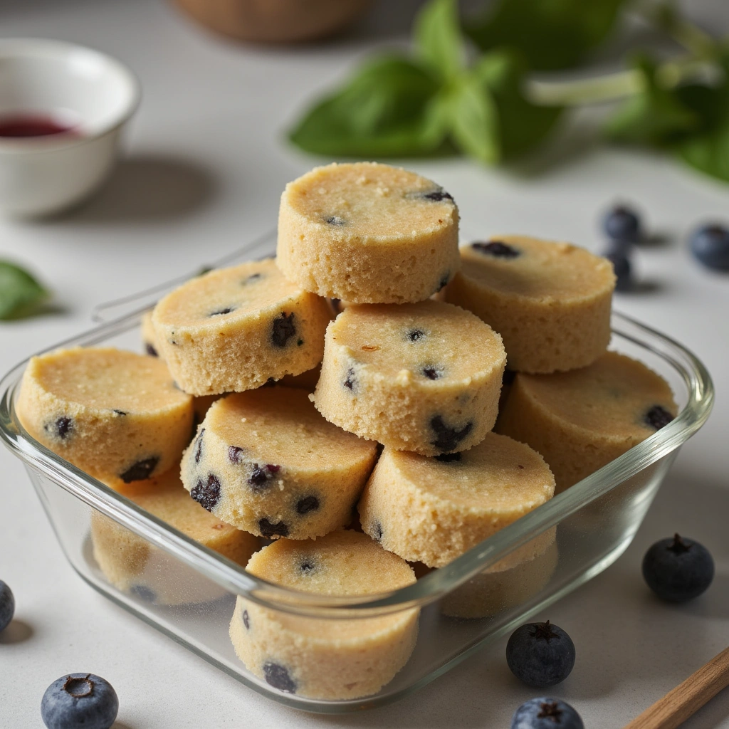 4. Frozen Banana, Blueberry, and Spinach Treats