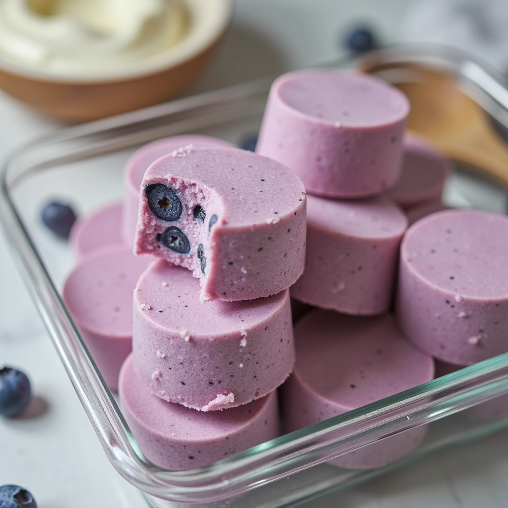 5. Yogurt and Blueberry Frozen Treats