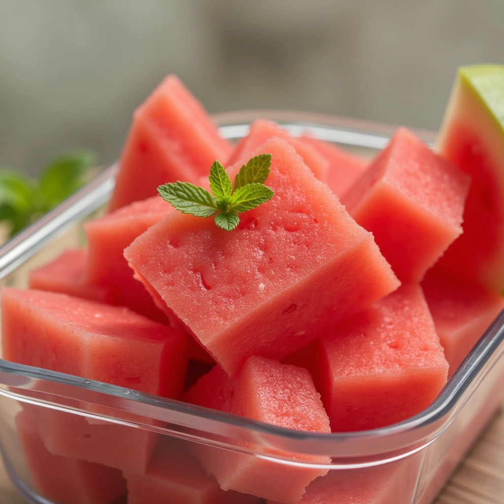 5. Watermelon Mint Ice Cubes